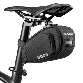 ROCKBROS Bike Saddle Bag Under Seat with Adjustable Mounting, Large Storage Pouch