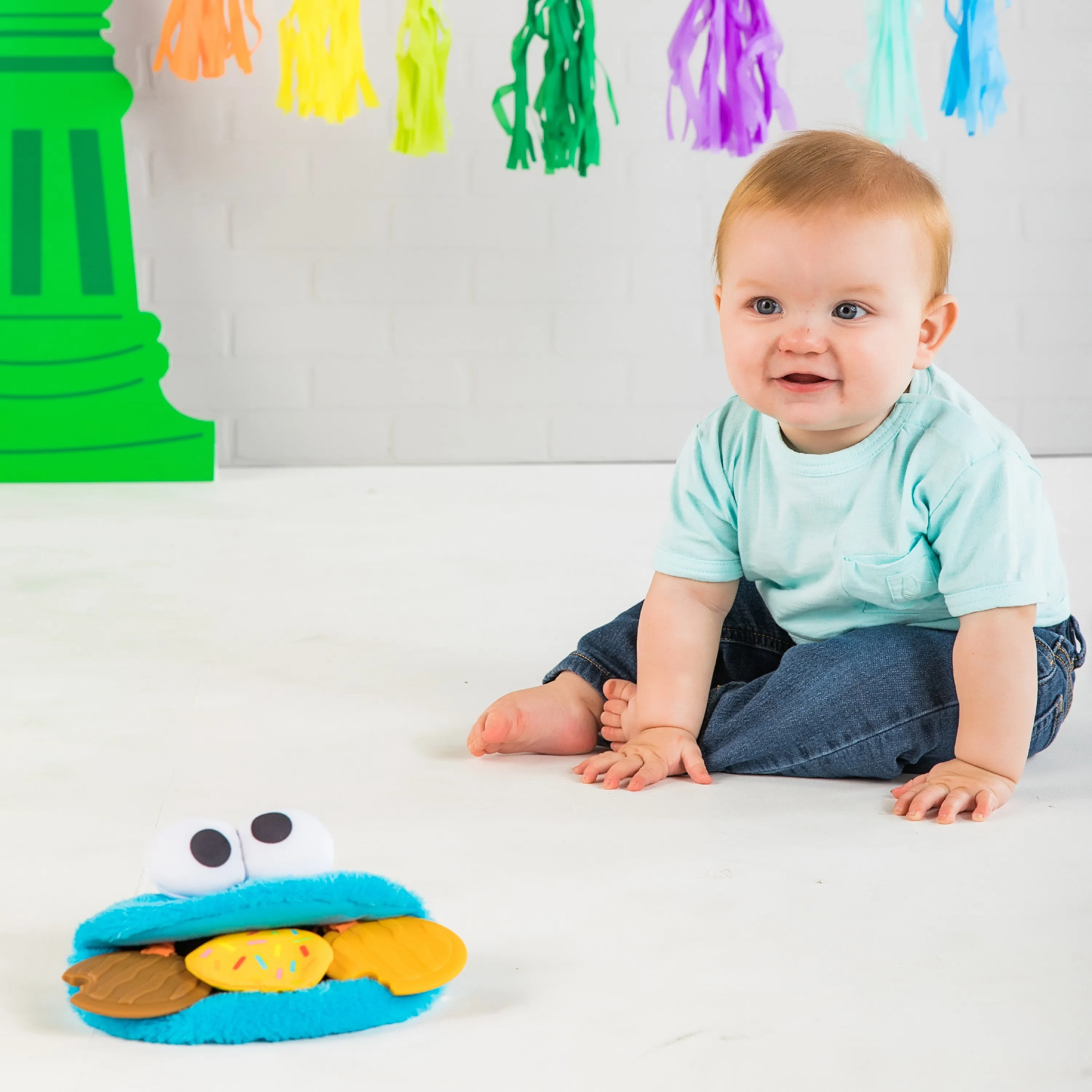 Sesame Street Cookie Mania Teether On-the-Go Take-Along Toy