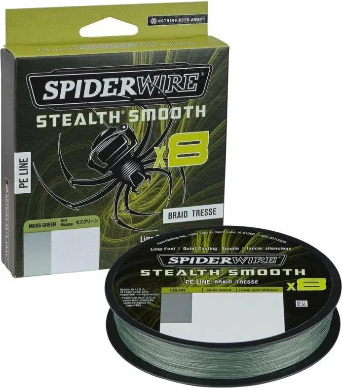 SpiderWire | Stealth Smooth8 | x8 PE Braid | 150m | Moss Green