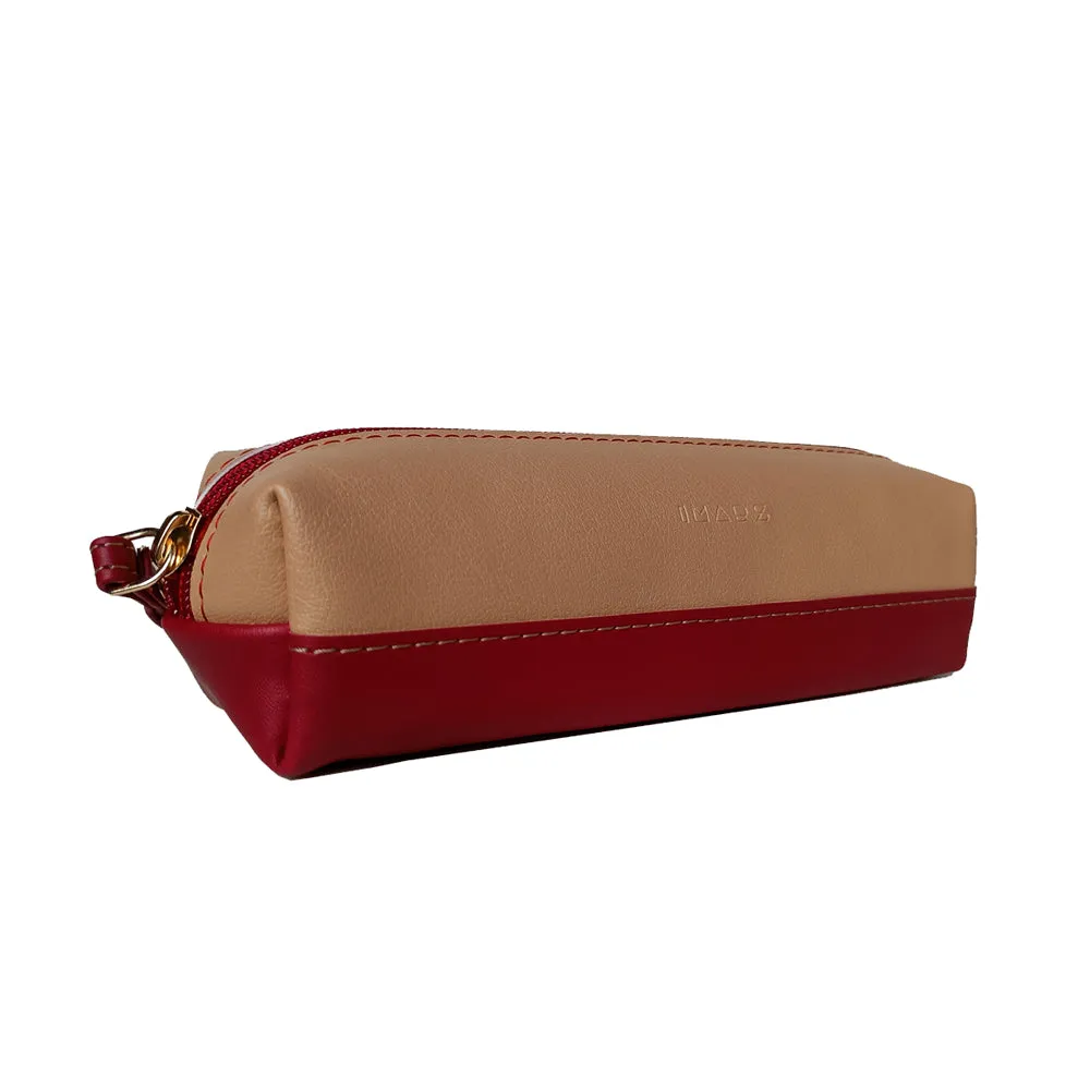 Stylish Red Biege Wristlet Perfect For Women & Girls