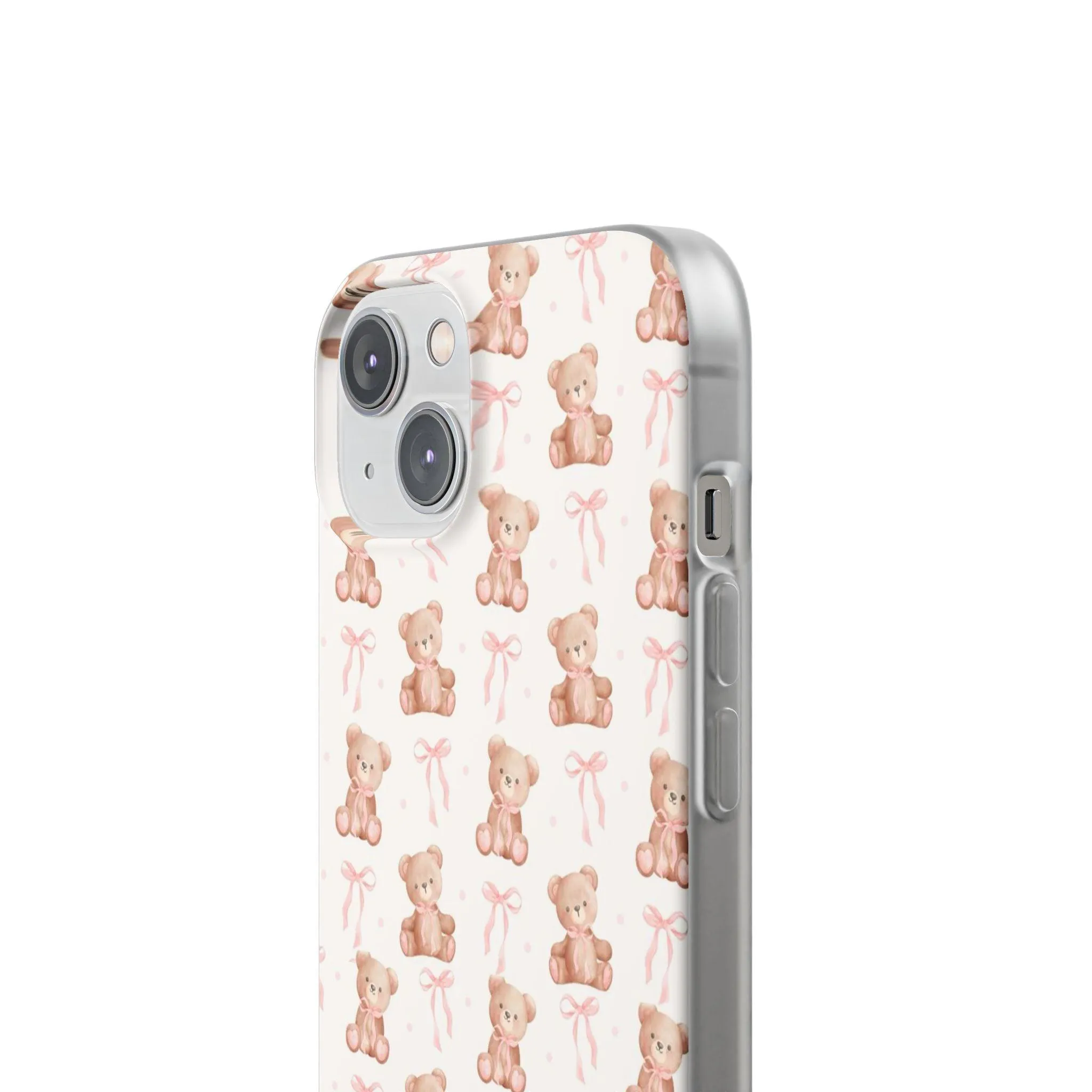 Teddy Bear and Bows Cute Phone Cover - Flexi iPhone Cases