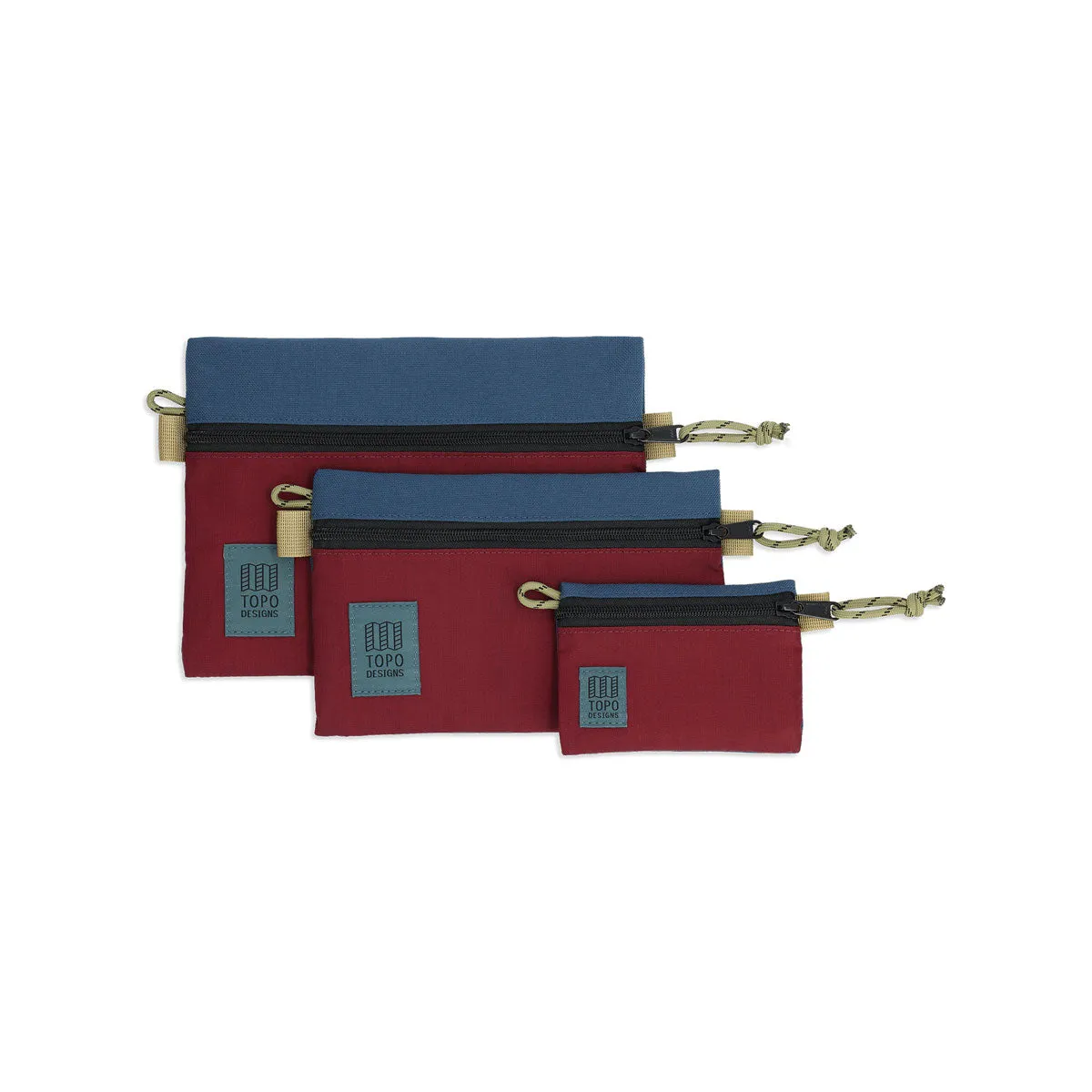 Topo Designs : Accessory Bag : Dark Denim/Burgundy