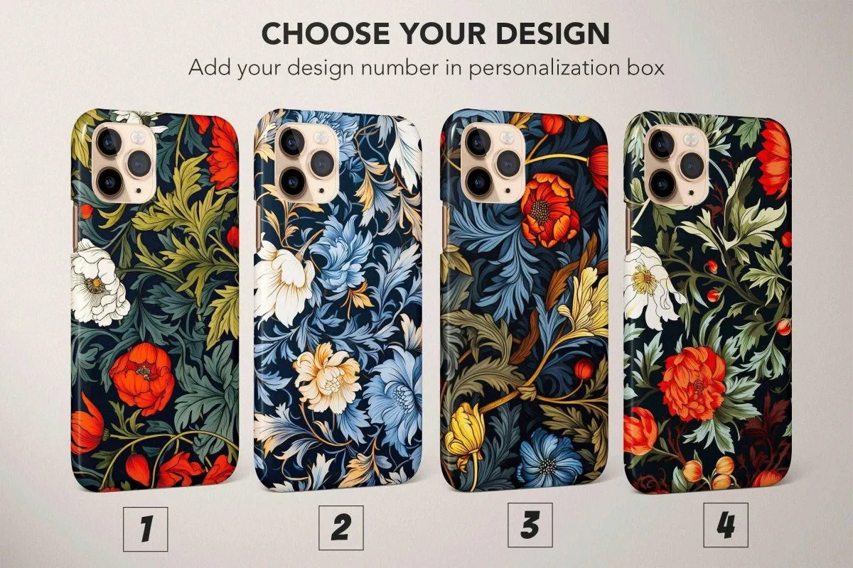 William Morris Phone Case Floral Modern Cover