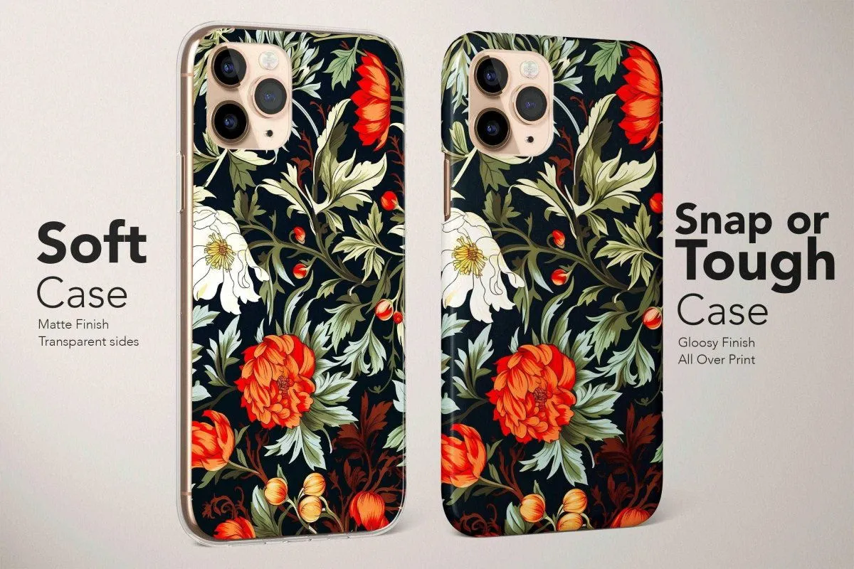 William Morris Phone Case Floral Modern Cover